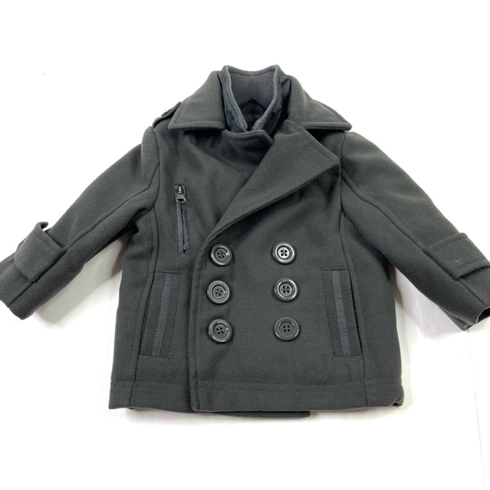 London Fog Gray Pea Coat